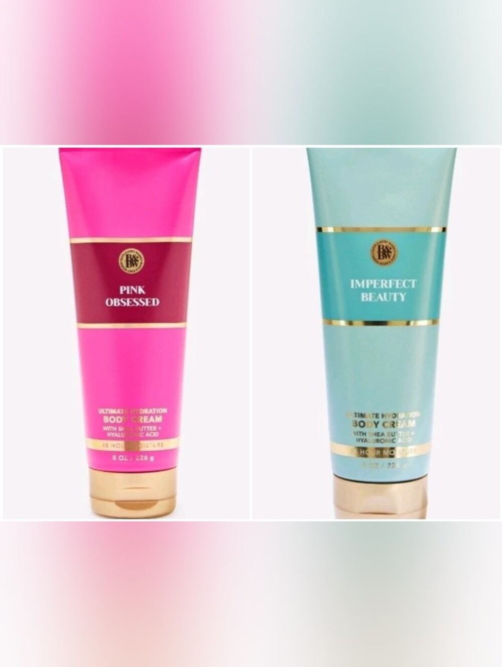 Pink Obsessed & Imperfect Beauty Ultimate Hydration Body Cream Duo - New!